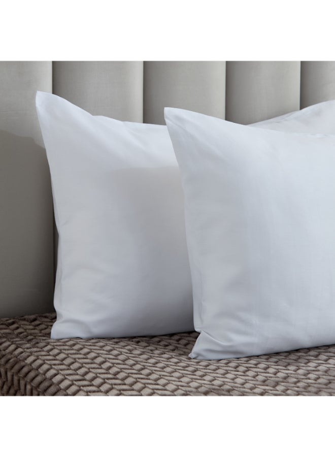 Home Box White Satin Cotton Pillow Cover Set for Home - Image 3
